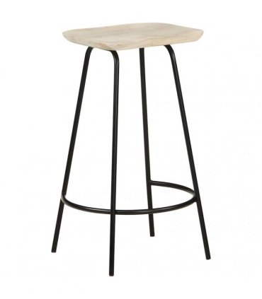 vidaXL Bar Stools 4 pcs Solid Mango Wood