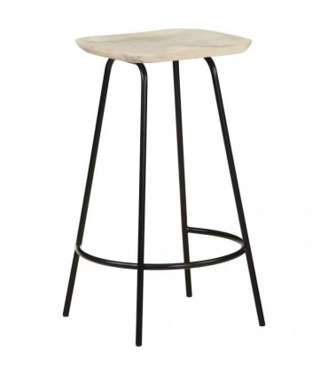 vidaXL Bar Stools 4 pcs Solid Mango Wood
