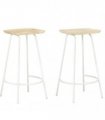 vidaXL Bar Stools 2 pcs Solid Mango Wood
