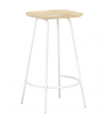vidaXL Bar Stools 2 pcs Solid Mango Wood