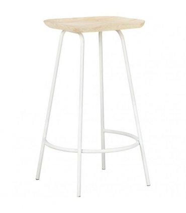 vidaXL Bar Stools 2 pcs Solid Mango Wood