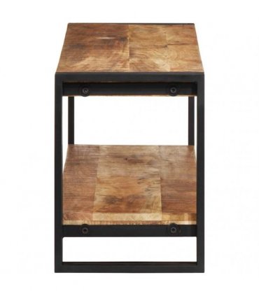 vidaXL TV Cabinet 120x30x40 cm Rough Mango Wood