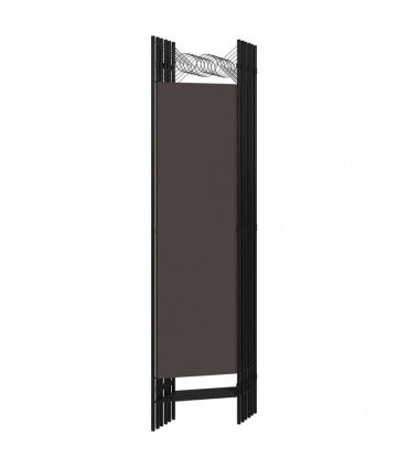 vidaXL 6-Panel Room Divider Brown 240x180 cm