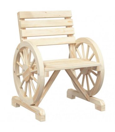 vidaXL Garden Chairs 4 pcs Solid Wood Fir