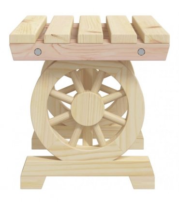 vidaXL Garden Footstools 2 pcs Solid Wood Fir