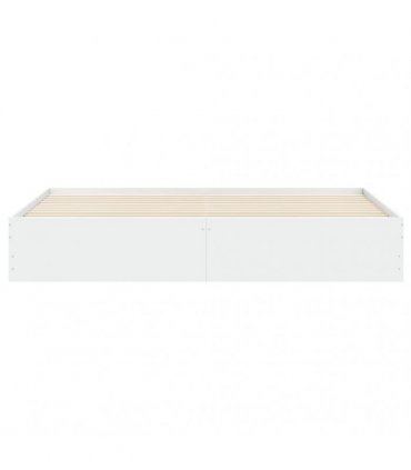 vidaXL Bed Frame with Drawers without Mattress White 200x200 cm