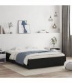 vidaXL Bed Frame with Drawers without Mattress Black 140x200 cm