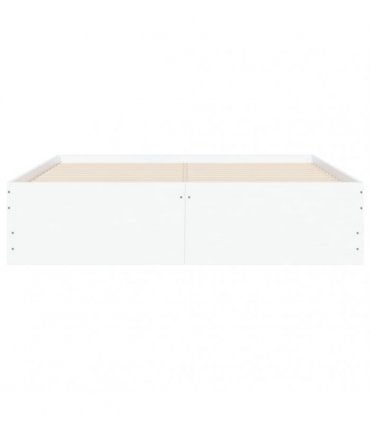 vidaXL Bed Frame with Drawers without Mattress White 120x200 cm
