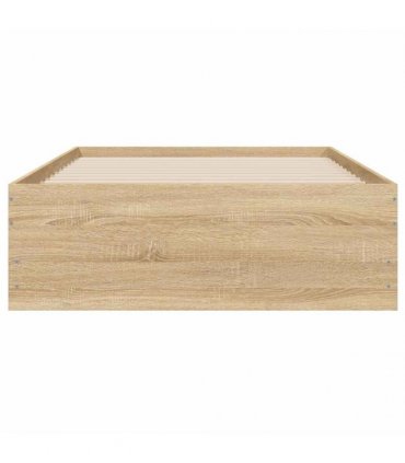 vidaXL Bed Frame with Drawers without Mattress Sonoma Oak 90x200 cm