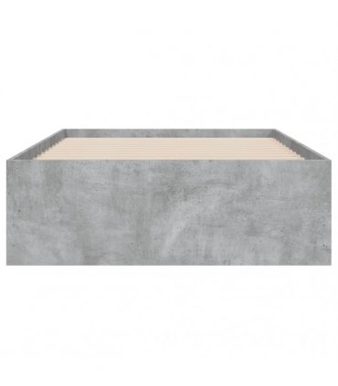 vidaXL Bed Frame with Drawers without Mattress Concrete Grey 90x200 cm