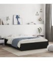 vidaXL Bed Frame with Drawers without Mattress Black 140x190 cm