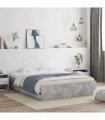 vidaXL Bed Frame with Drawers without Mattress Concrete Grey 140x190cm