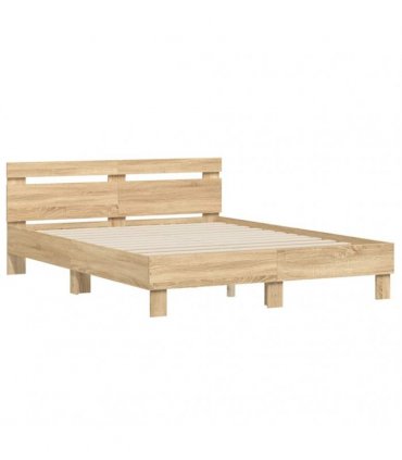 vidaXL Bed Frame without Mattress Sonoma Oak 150x200 cm