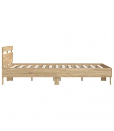 vidaXL Bed Frame without Mattress Sonoma Oak 150x200 cm
