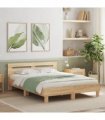 vidaXL Bed Frame without Mattress Sonoma Oak 140x190 cm