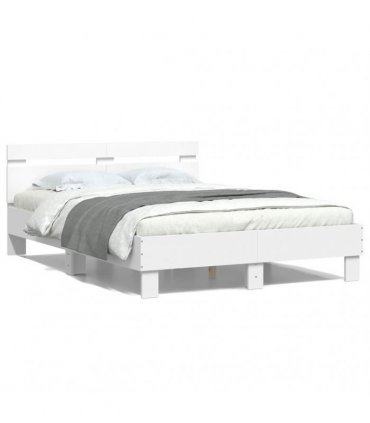 vidaXL Bed Frame without Mattress White 120x190 cm