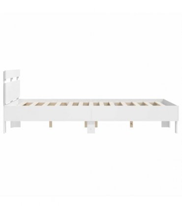 vidaXL Bed Frame without Mattress White 120x190 cm