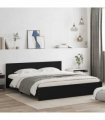 vidaXL Bed Frame without Mattress Black 160x200 cm