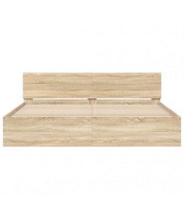 vidaXL Bed Frame without Mattress Sonoma Oak 160x200 cm