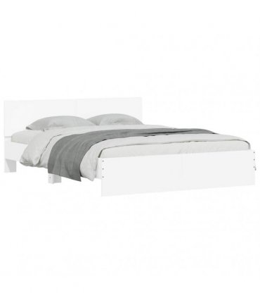 vidaXL Bed Frame without Mattress White 140x200 cm