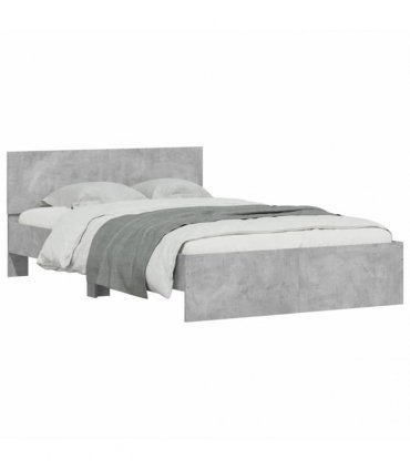 vidaXL Bed Frame without Mattress Concrete Grey 120x200 cm