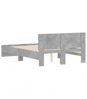 vidaXL Bed Frame without Mattress Concrete Grey 120x200 cm