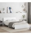 vidaXL Bed Frame without Mattress White 135x190 cm