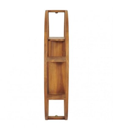 vidaXL Yin Yang Wall Shelf 100x20x100 cm Solid Teak Wood