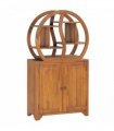 vidaXL Cabinet with Yin Yang Shelf 70x30x130 cm Solid Teak Wood