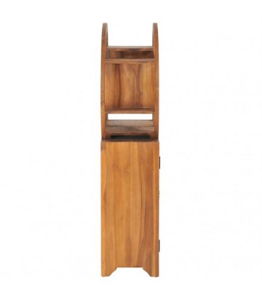 vidaXL Cabinet with Yin Yang Shelf 70x30x130 cm Solid Teak Wood