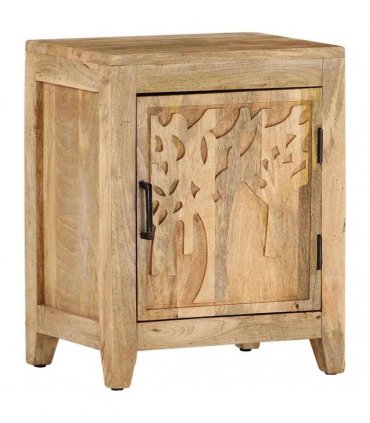 vidaXL Bedside Cabinet 40x30x50 cm Solid Mango Wood