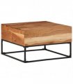 vidaXL Coffee Table 68x68x41 cm Solid Acacia Wood