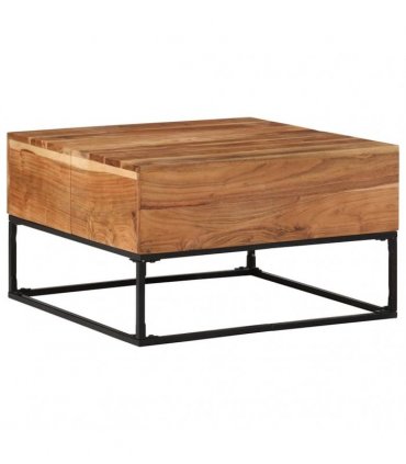 vidaXL Coffee Table 68x68x41 cm Solid Acacia Wood