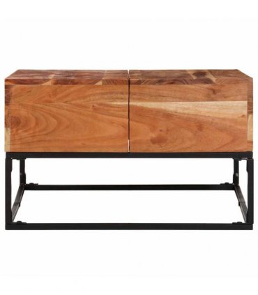 vidaXL Coffee Table 68x68x41 cm Solid Acacia Wood