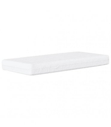 vidaXL Bed with Mattress "Dover" Black Single Fabric