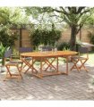 vidaXL 4 Piece Folding Chairs Dark Grey Fabric