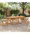 vidaXL 4 Piece Folding Chairs Dark Grey Fabric