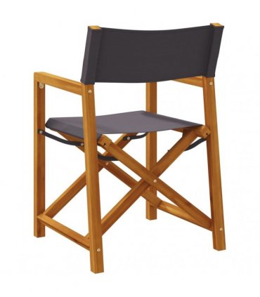 vidaXL 6 Piece Folding Chairs Dark Grey Fabric