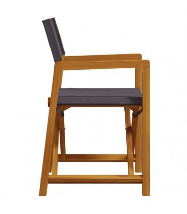vidaXL 8 Piece Folding Chairs Dark Grey Fabric