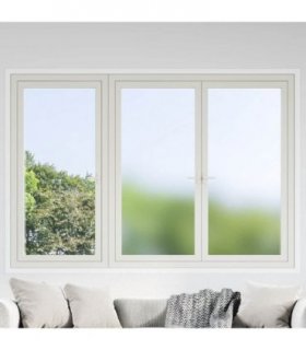 vidaXL Window Films 3 pcs Static Frosted Grey PVC