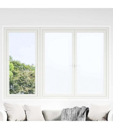 vidaXL Window Films 5 pcs Static Frosted White PVC