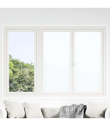 vidaXL Window Films 5 pcs Static Frosted White PVC