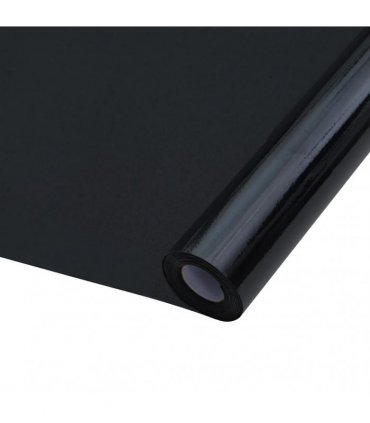 vidaXL Window Films 3 pcs Static Frosted Black PVC
