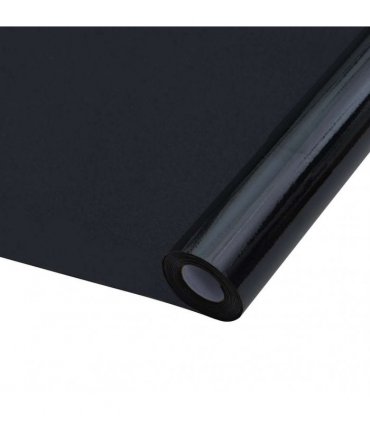 vidaXL Window Films 5 pcs Static Frosted Black PVC
