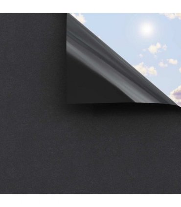vidaXL Window Films 5 pcs Static Frosted Black PVC
