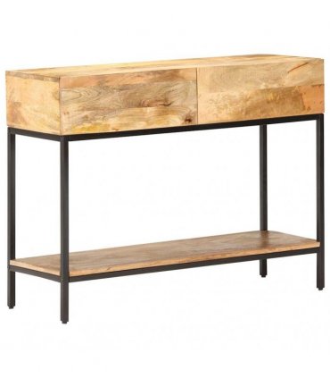 vidaXL Console Table 100x35x76 cm Solid Mango Wood