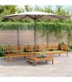 vidaXL 4 Piece Garden Pallet Sofa Set Solid Wood Acacia