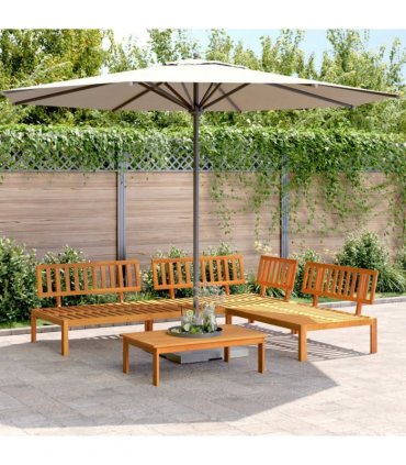vidaXL 4 Piece Garden Pallet Sofa Set Solid Wood Acacia