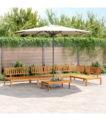 vidaXL 5 Piece Garden Pallet Sofa Set Solid Wood Acacia