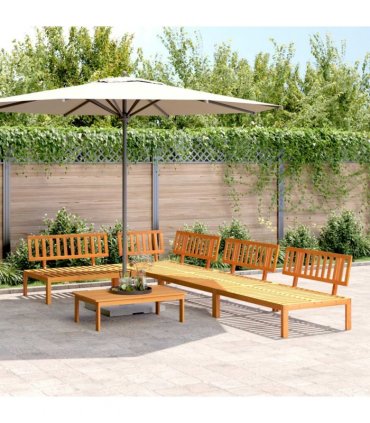 vidaXL 5 Piece Garden Pallet Sofa Set Solid Wood Acacia